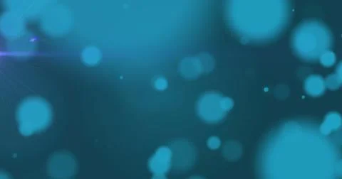 Image of light spots over blue background Stock Illustration