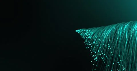 Image of light trails over black background 스톡 사진