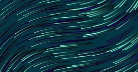 Image of light trails pattern moving on seamless loop on blue background Stock Photos