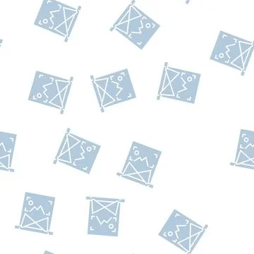 Image lighting glyph seamless pattern Stock Illustration