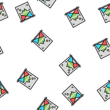 Image lighting vector seamless pattern Stock Illustration