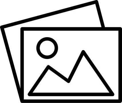 Image Line Icon Design Stock-Illustration