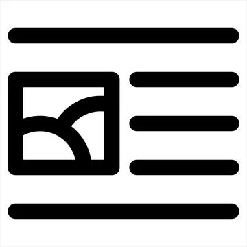 Image line icon vector illustration isolated on white background 스톡 일러스트