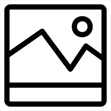 Image line icon vector illustration isolated on white background Stock Illustration