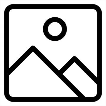 Image line icon vector illustration isolated on white background Stock Illustration