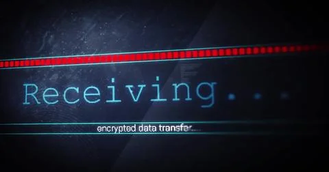 Image of loading bar and data processing over black background Stock Photos