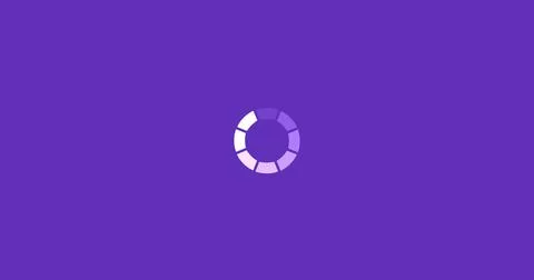 Image of loading digital interface circle flashing on purple background Stock Illustration