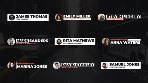Image Lower Thirds Stock After Effects