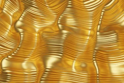 Image of a luxurious silk or liquid metal background, 3d Stock Illustration