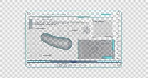 Image of macro cell spinning and medical data processing on screen イラスト素材