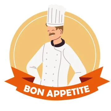 Image of man chef with uniform Stock Illustration