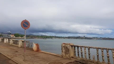 Image from the marginal to São Tome e Príncipe Bay 写真素材