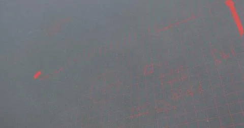 Image of mathematical equations over grey background Stock Illustration