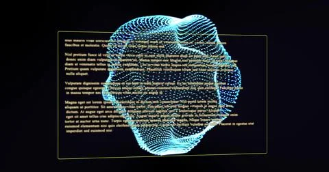 Image of mech of connections, digital data processing over screen Stockfoto's