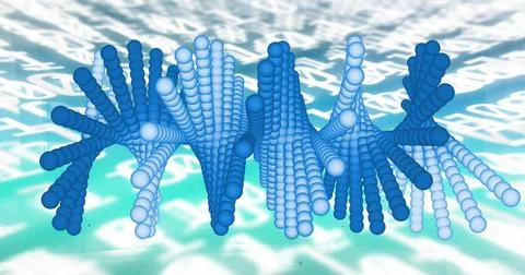 Image of medical data processing over white background Stock Illustration