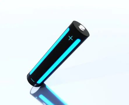 Image of a modern battery. Stock Illustration