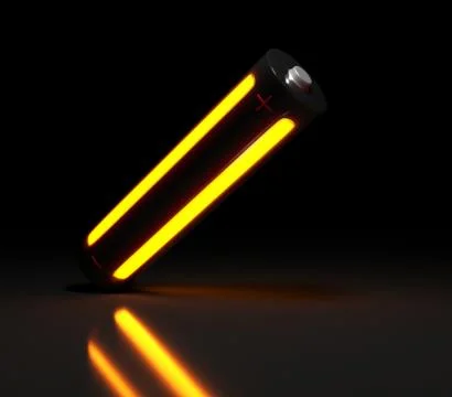 Image of a modern battery. Stock Illustration