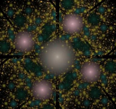 Image molecules and atoms Stockillustratie