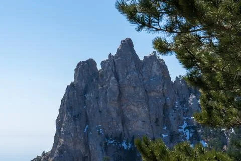 Image of a mountain peak. Stock Photos