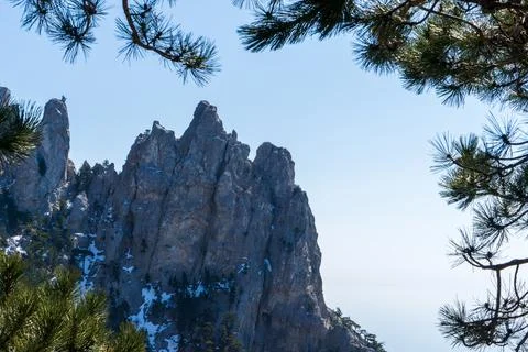 Image of a mountain peak. Stock Photos