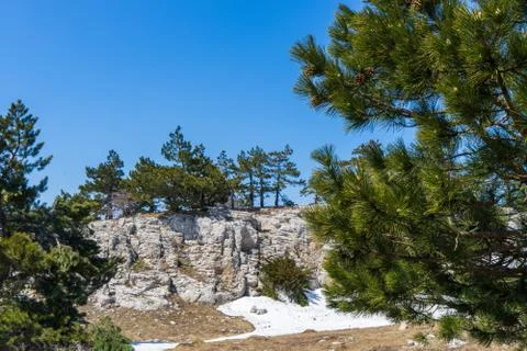Image of a mountain plateau. Stock Photos