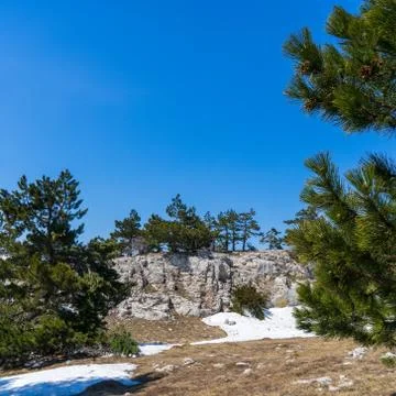 Image of a mountain plateau. Stock Photos
