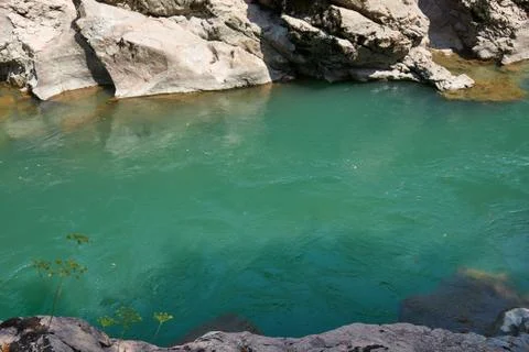 Image of a mountain river. Stock Photos