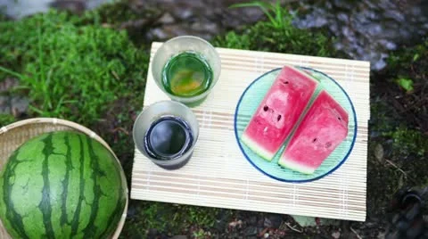 Image of a mountain summer camp Stock Footage 11075707