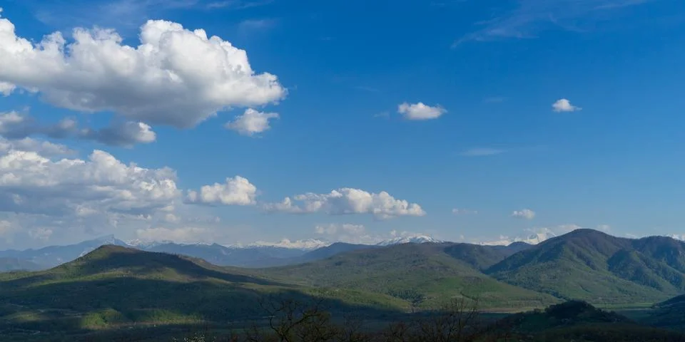 Image of a mountain valley. Stock Photos
