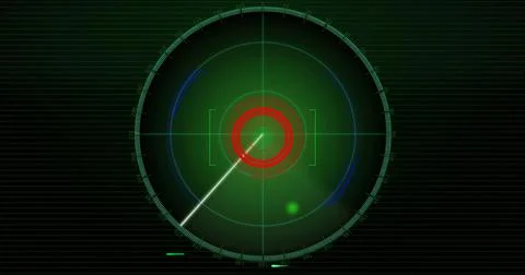 Image of moving scanner over black background Stock Photos