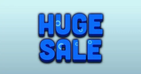 Image of multicolored circular pattern over huge sale text against gradient Stock Photos