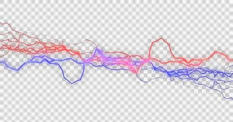 Image of multicoloured electric strikes exploding on white background Stock Illustration