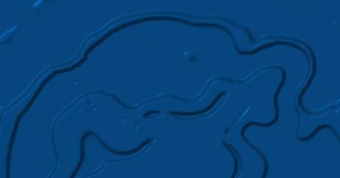 Image of multiple 3d blue liquid shapes waving swirling and flowing smoothly 스톡 일러스트