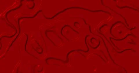 Image of multiple 3d red glowing liquid shapes waving swirling and flowing Illustrazione stock