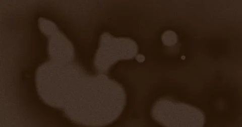 Image of multiple brown splodges and lines moving on seamless loop Stock Illustration