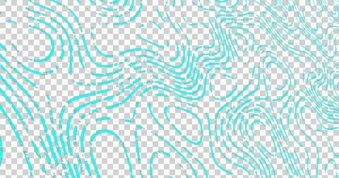 Image of multiple green map lines moving on seamless loop on transparent Stock Illustration