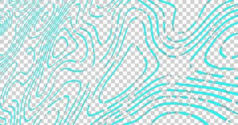 Image of multiple green map lines moving on seamless loop on transparent Stock Illustration