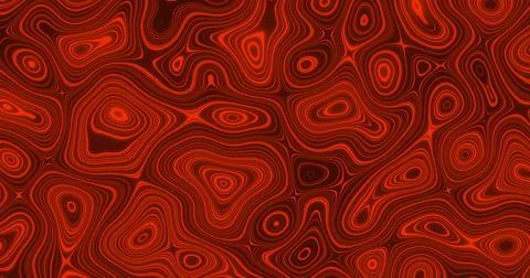 Image of multiple red glowing liquid shapes waving swirling and flowing smoothly Illustrazione stock