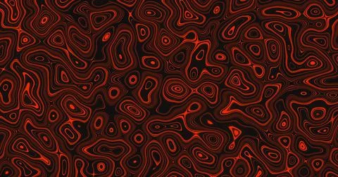 Image of multiple red glowing liquid shapes waving swirling and flowing smoothly Stock Illustration