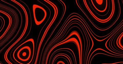 Image of multiple red glowing liquid shapes waving swirling and flowing smoothly 스톡 일러스트