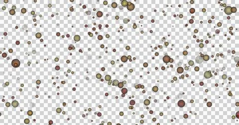 Image of multiple spot lights moving on seamless loop on transparent background Stock Illustration