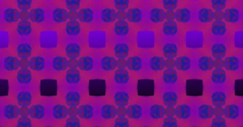 Image of multiple squares against purple background Stock Illustration