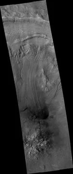 This image from NASA's Mars Reconnaissance Orbiter shows a sample of the va.. Foto stock