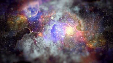 Image of the nebula in deep space. Elements of this image furnished by NASA. Stock Photos