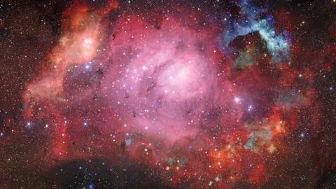 Image of the nebula in deep space. Elements of this image furnished by NASA. Stock Photos
