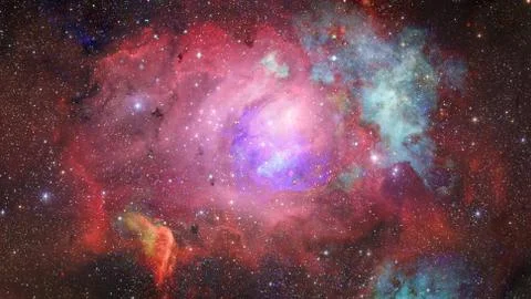 Image of the nebula in deep space. Elements of this image furnished by NASA. Stock Photos