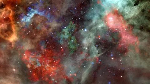 Image of the nebula in deep space. Elements of this image furnished by NASA. Stock Photos
