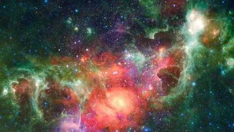 Image of the nebula in deep space. Elements of this image furnished by NASA. Stock Photos