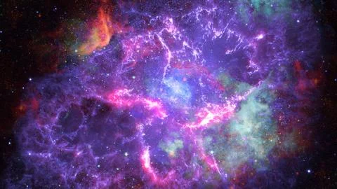 Image of the nebula in deep space. Elements of this image furnished by NASA. Stock Photos