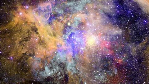 Image of the nebula in deep space. Elements of this image furnished by NASA. Stock Photos